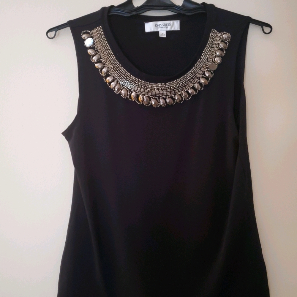 Jones Studio black jeweled top
